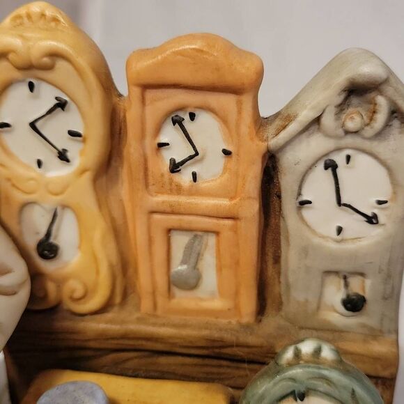 VTG Watchmaker Watch Hallmark Horologist Porcelain Charming Hand Painted Figure - Picture 7 of 13